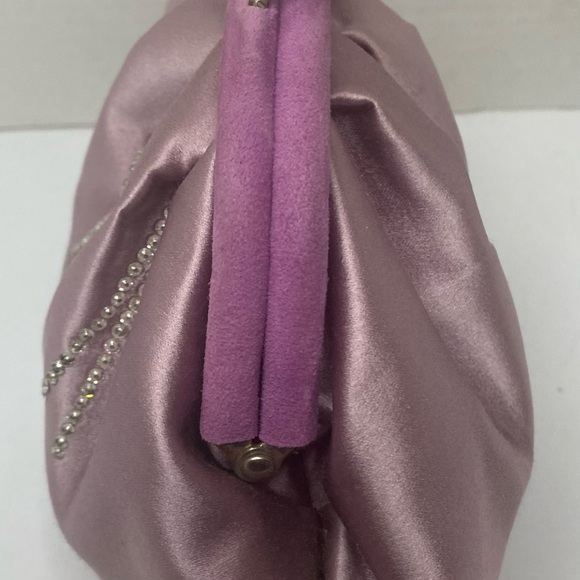 Casadei vintage mauve and lavender evening bag also has a matching shoe - Picture 5 of 7